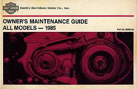 Harley Davidson Owner-s Maintenance Guide